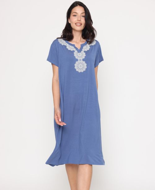 כותנת שינה ופנאי Kolo כחולה