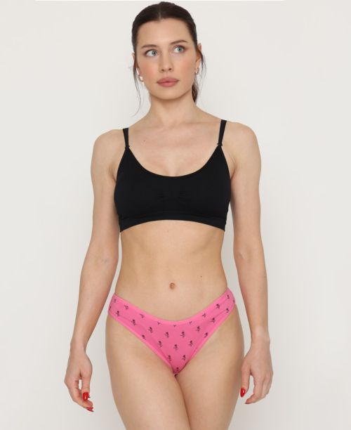 תחתוני כותנה בגזרת מיני Rosa בצבע ורוד
